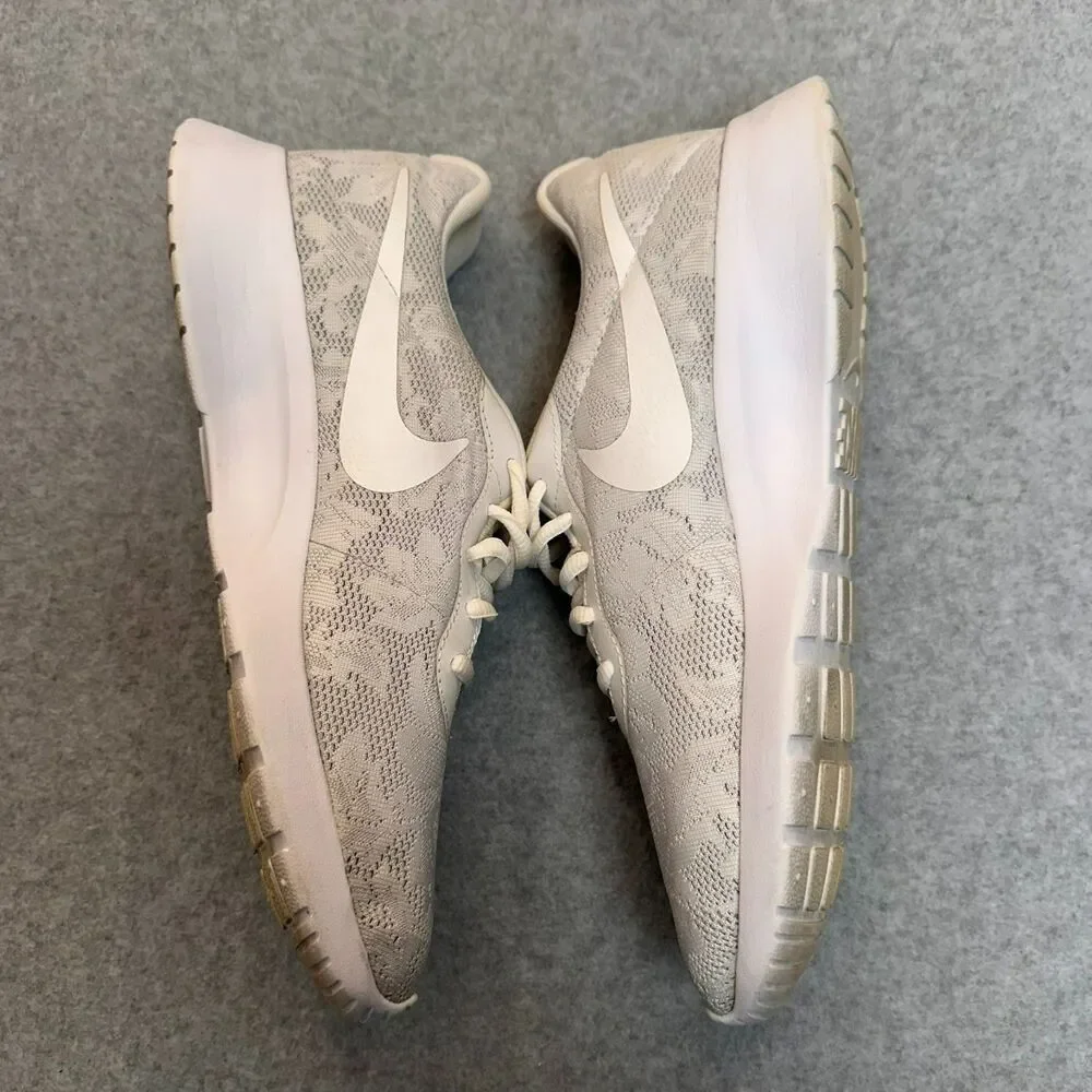 Nike Tanjun Prism Floral Womens  White Mesh Running Shoes 902865-100 Size 10